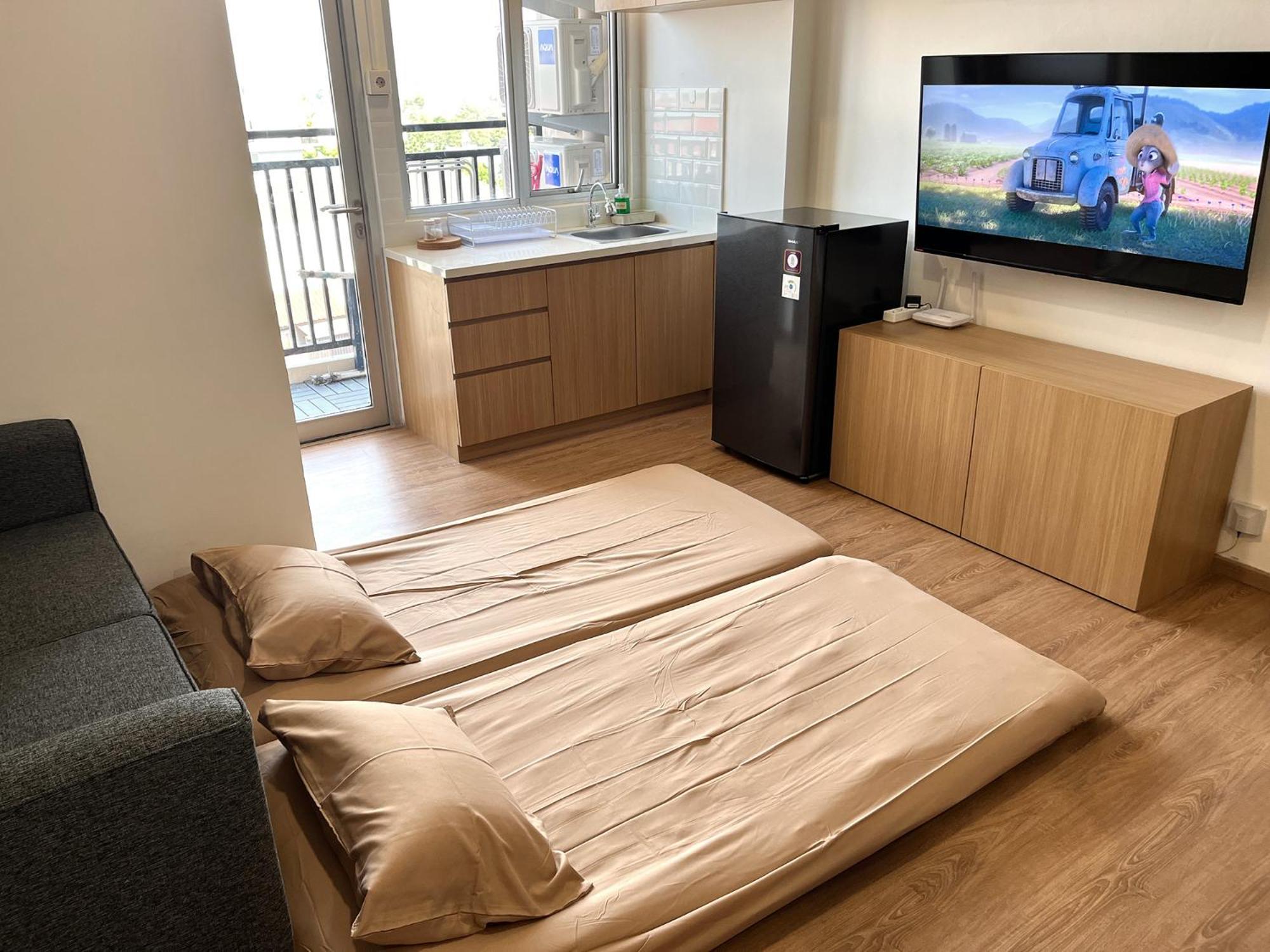 Apartemen Cozy Japanese Muji Style 2bedroom Up To 7 People *